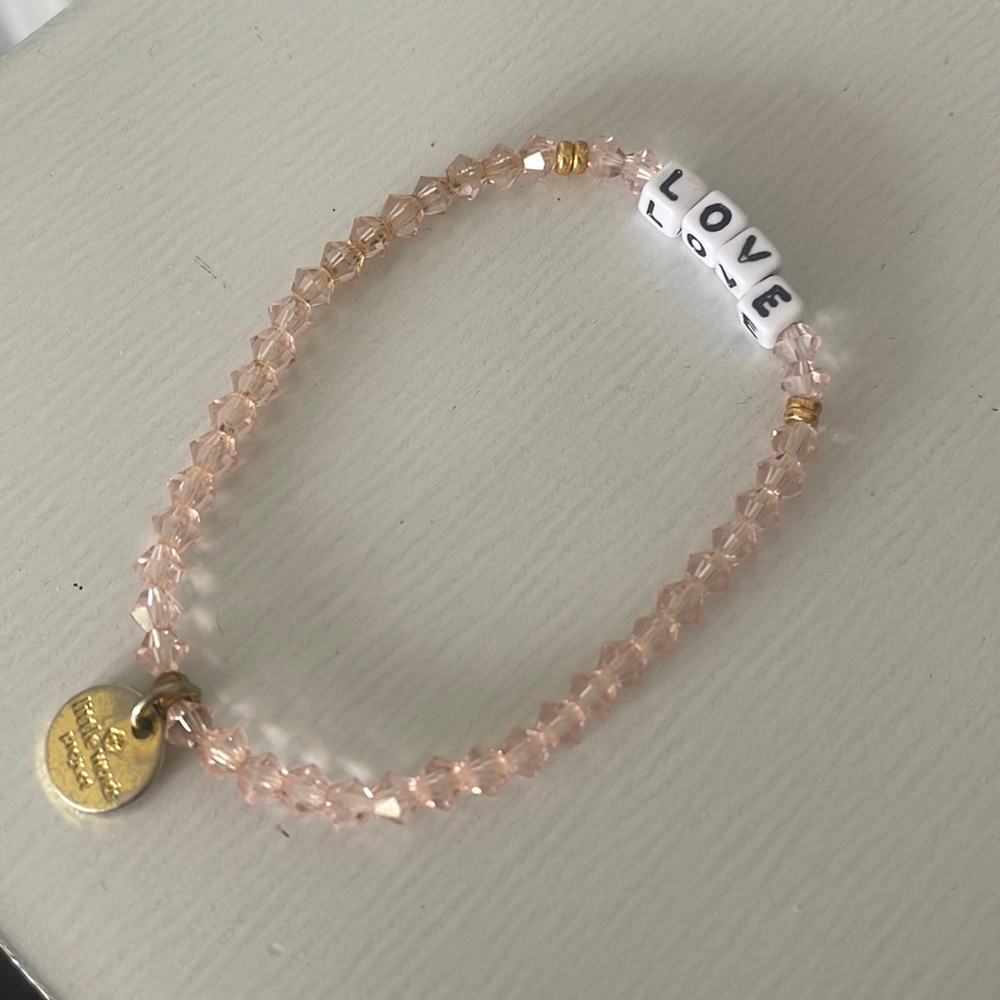 Love Little Words Beaded Bracelet